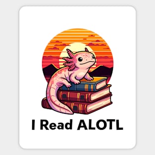 Kawaii Axolotl Book Lover Gifts Magnet